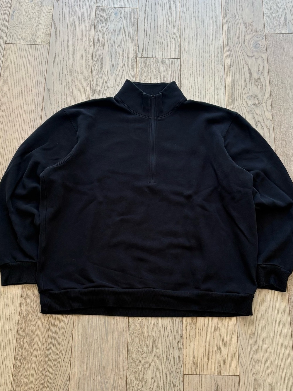 Lululemon Smooth Spacer Quarter Zip Men’s XL Black Pullover Sweatshirt